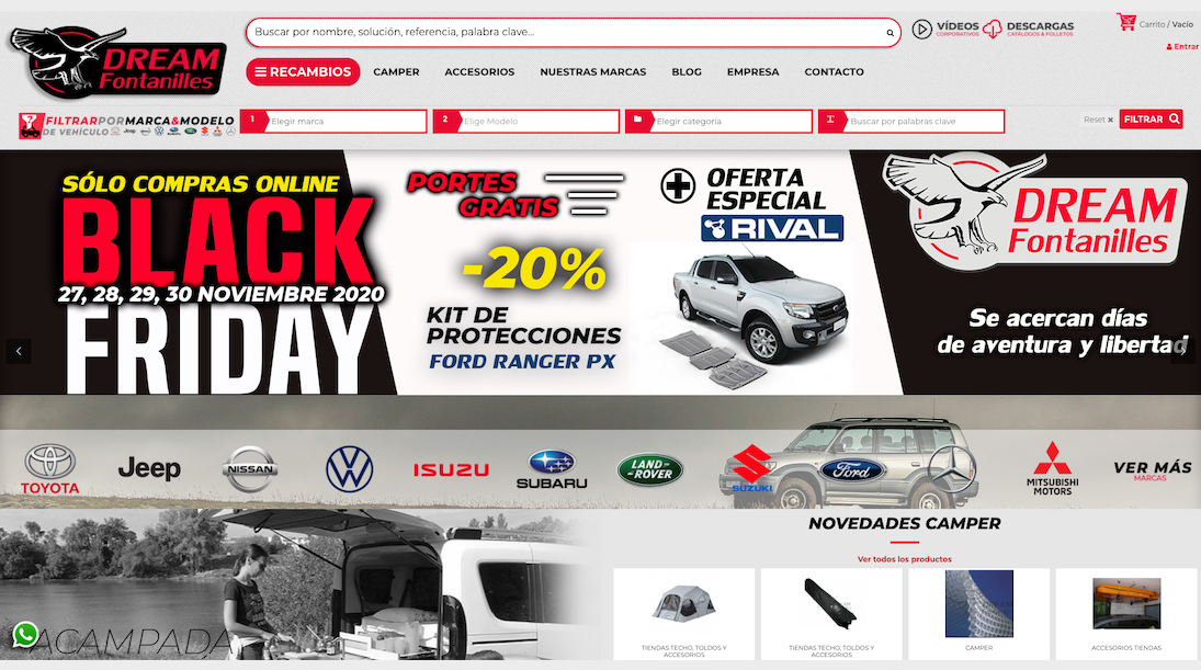 Dream-Fontanilles lanza el e-commerce de offroad y camper más completo del mercado