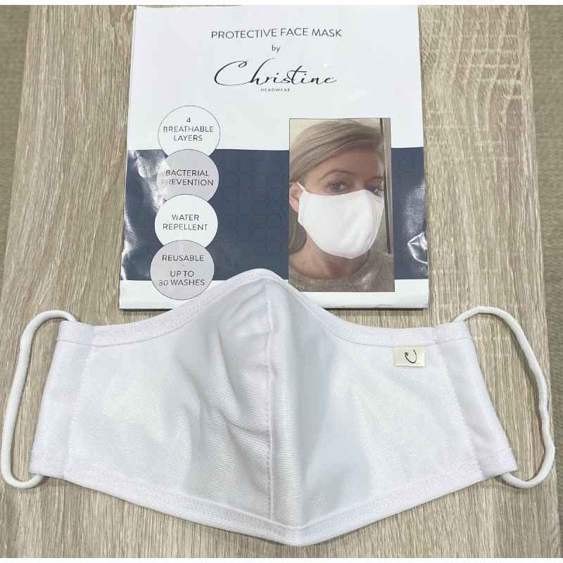Única Mascarilla con prevención bacteriana con tecnología plata Agion (Christine), disponible en Natura estilo