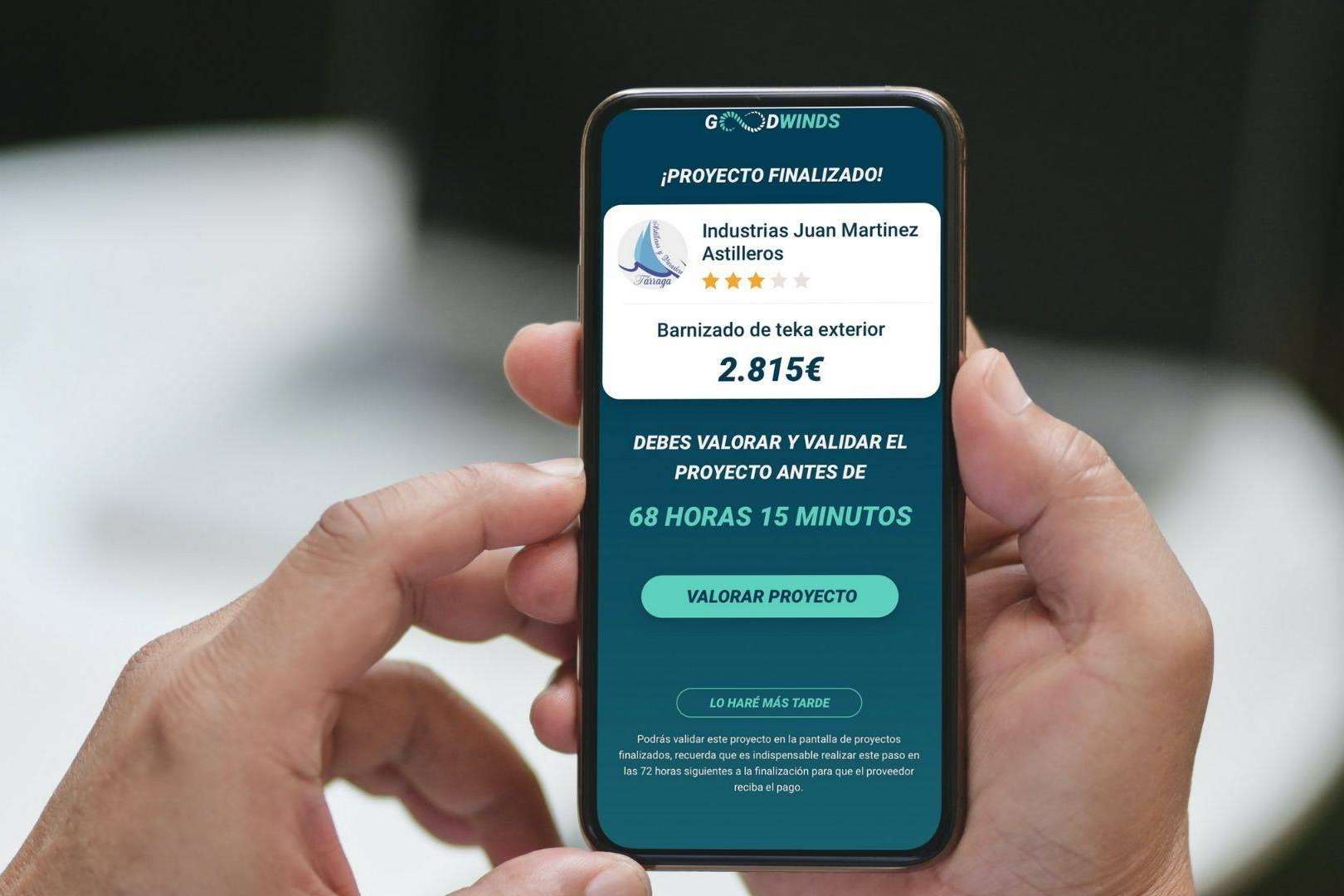 La app para facilitar las reparaciones de barcos, GOODWINDS