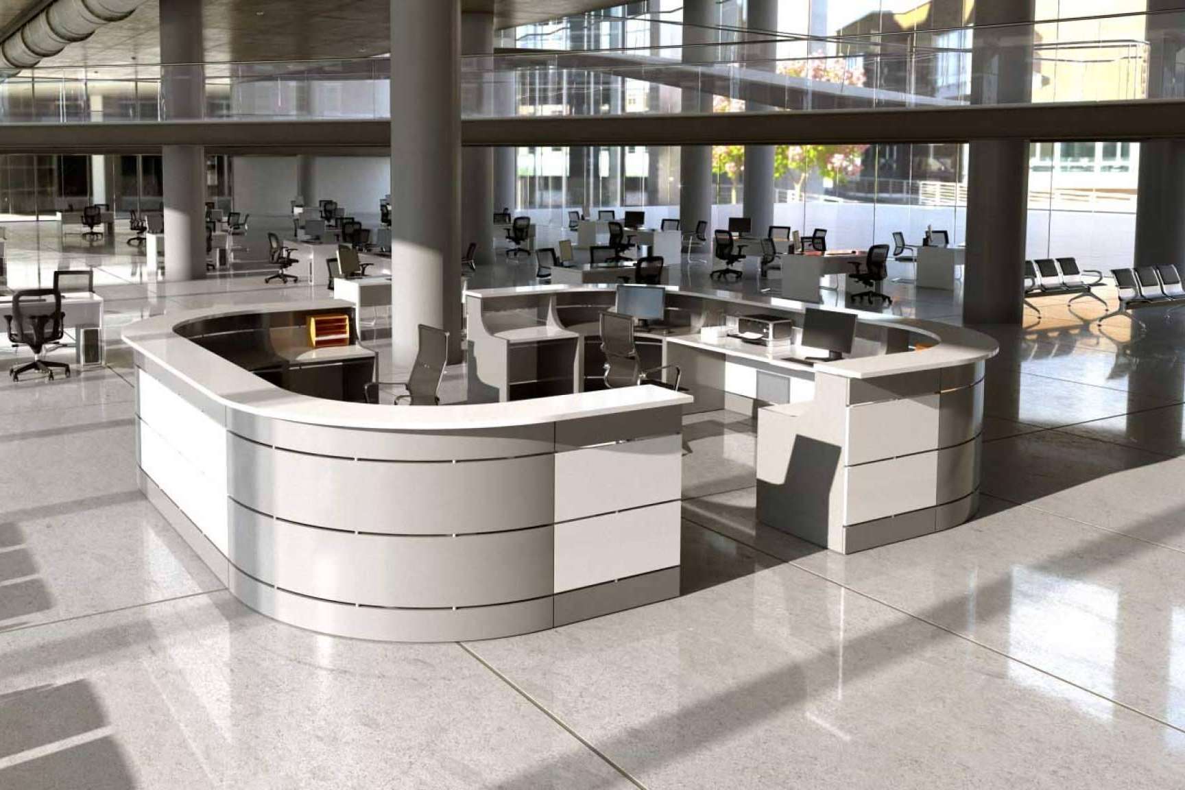 La diversidad de muebles de recepción de los que dispone OfficeDeco