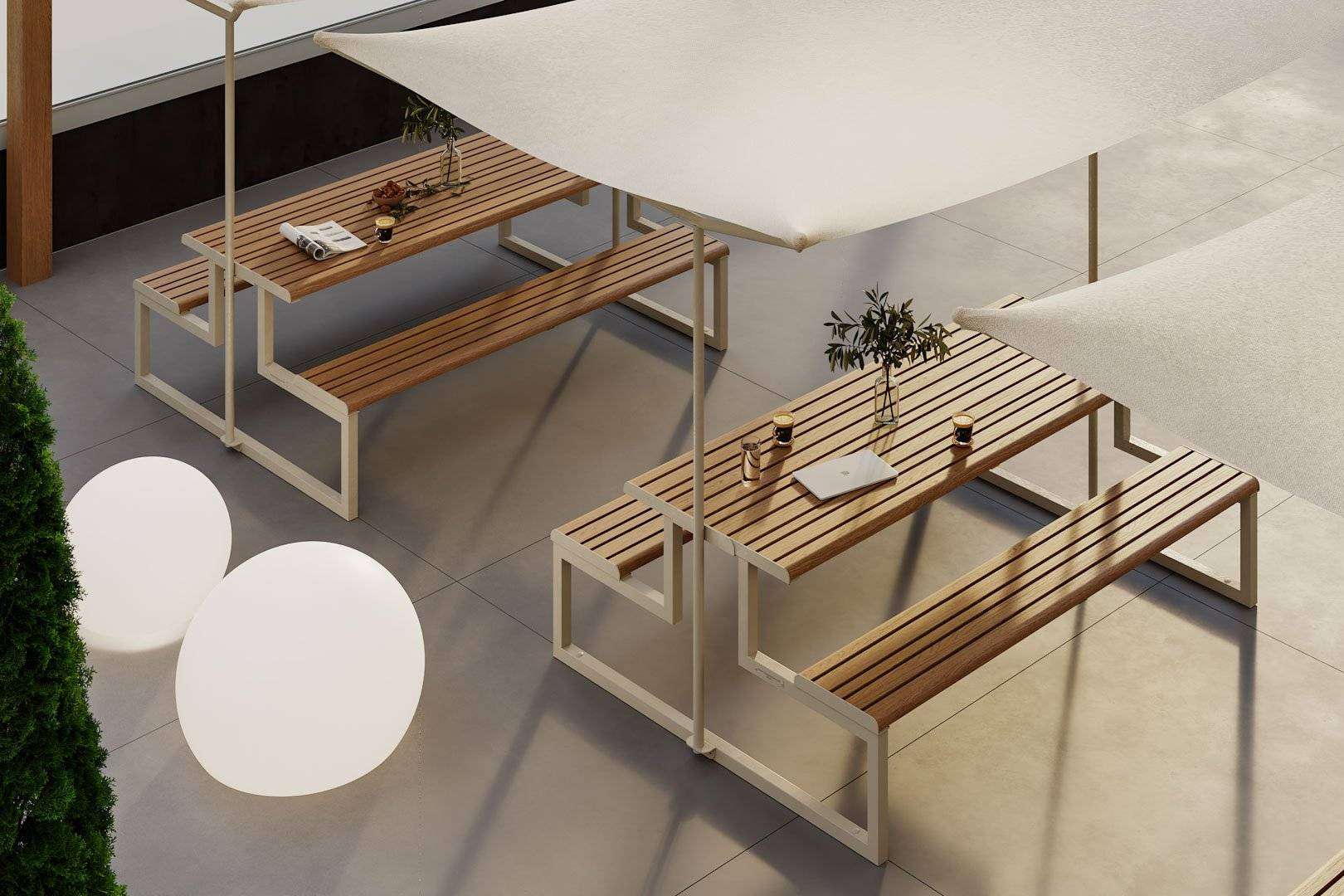 La importancia del diseño de espacios outdoor en oficinas, por Mobiliar