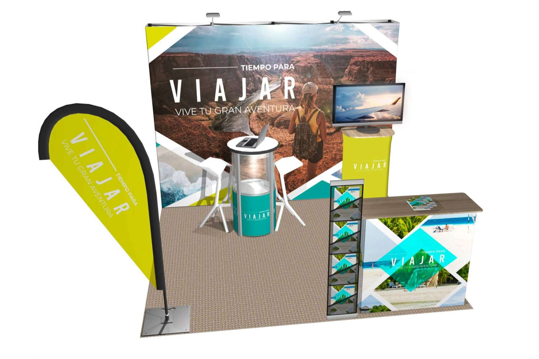 Stands reutilizables personalizados para eventos, en Olika Stands