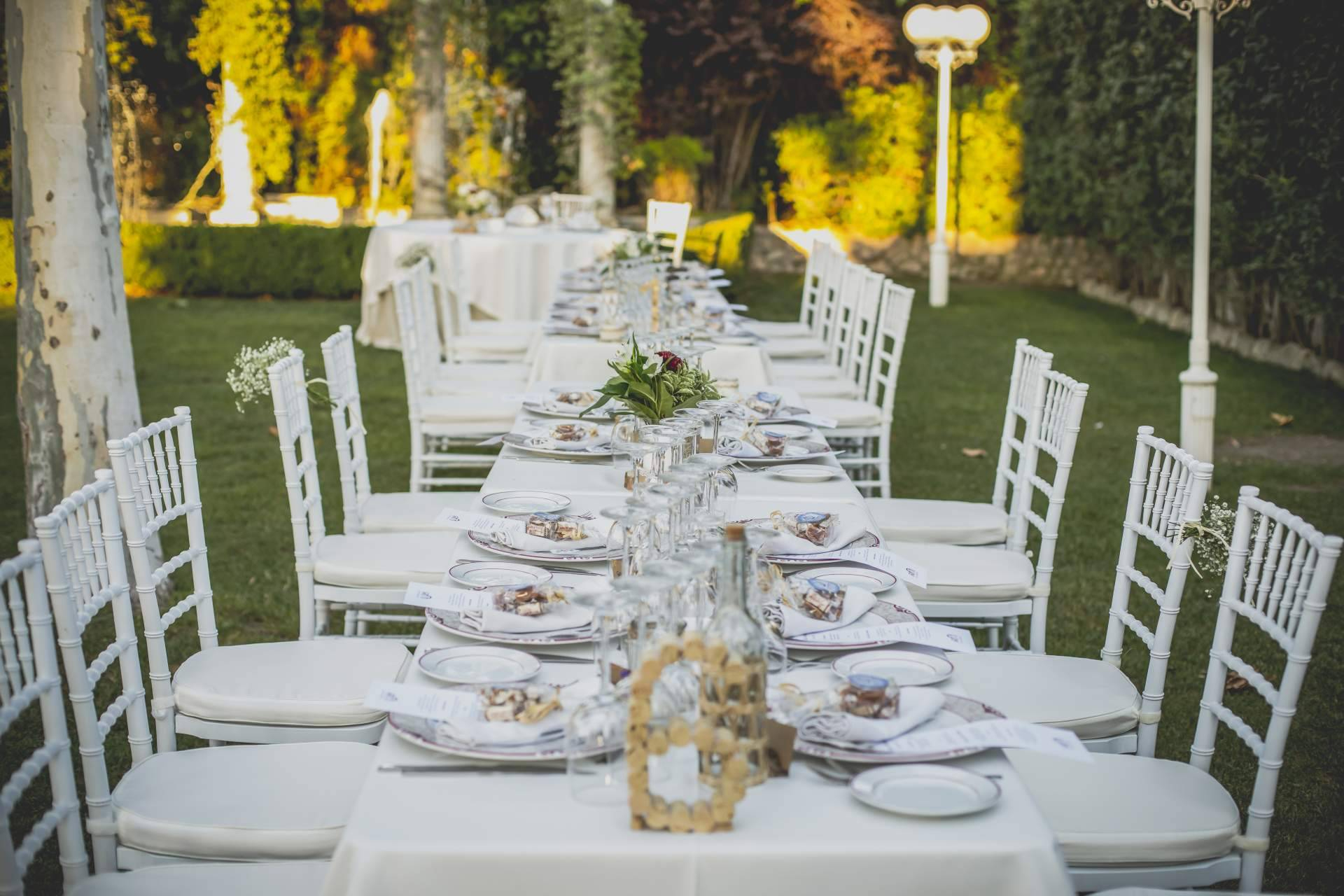 Tres espacios con jardín en FuenteArcos para bodas al exterior en Madrid